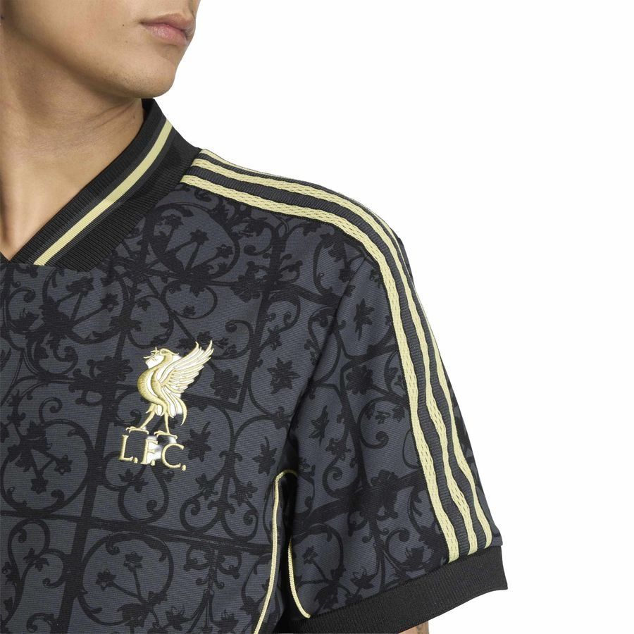 Liverpool T-Shirt Lifestyler - Carbon/Gold - Men's-SoccerKits Hub | Buy Soccer Jerseys Online